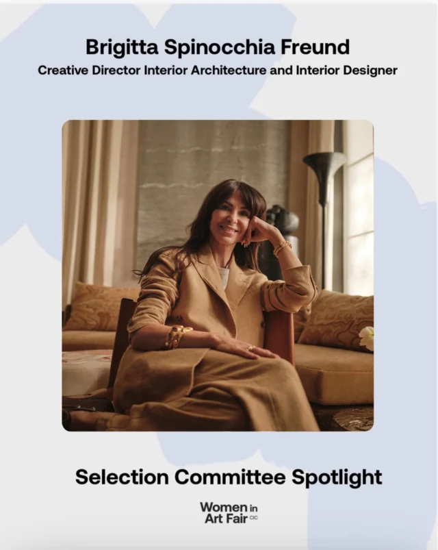 ✨SELECTION COMMITTEE SPOTLIGHT✨. Brigitta Spinocchia Freund is the principal and creative director of Spinocchia Freund, a
London-based interior architecture and design studio renowned for crafting refined, distinctive
interiors for a global clientele. Since founding the practice in 2009, she has drawn on over 25
years of experience to create spaces with vision that are meticulously considered and deeply
personal, reflecting the individuality and lifestyle of each client.
Brigitta approaches every project as an evolving narrative with a curatorial eye. Collectible
and bespoke furnishings alongside emerging artworks form interiors rich in character and
meaning. Her rooms often evoke modern-day cabinets of curiosity, where rare pieces and
custom designs are choreographed to express a strong sense of place and personality. Her
commitment to craftsmanship ensures that every element feels unique, timeless, and designed
to evolve with the people who live alongside it.
A vocal champion of emerging talent, Brigitta passionately supports and elevates rising stars
in the arts as a Patron of the British Fashion Council Foundation, a judge for PAD London and
the Women in Art Prize, and a dedicated partner and sponsor of Collect Open at Collect, the
international fair for contemporary craft and design. She actively fosters groundbreaking
creators through meaningful collaborations and sponsorships, frequently commissioning works
within her projects. Her projects span London, Los Angeles, Courchevel, Gstaad, Ibiza, Monaco,
the Middle East, and Asia, where she weaves historical references, cultural narratives, and
contemporary influences into interiors that are authentic, elegant, and enduring. #WIAF2026 #WomenInArtFair #OXOGallery #WomenArtists #OpenCallForArtists WomenInArt ArtistOpportunities ContemporaryArt